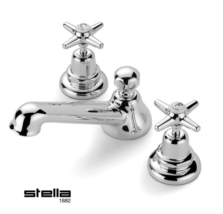 Italica Classic Three Hole Wide Spread Faucet 3224P