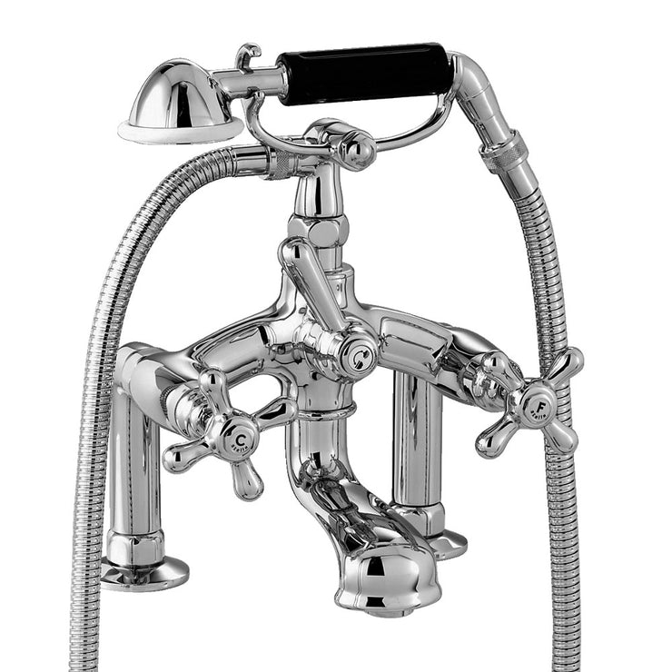 Roma 1882 Exposed Deck Mounted Tub Filler with Hand Shower & Telephone Cradle Mount 3274 RG 306