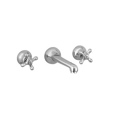 Roma Three Hole Wide Spread Wall Faucet 3229