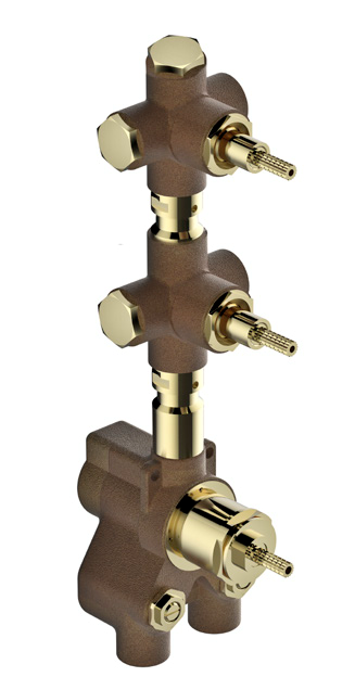 Sirius Cast Bronze Thermostatic Mixer Rough In Valve with Two Way Diverter IS 3298 PI