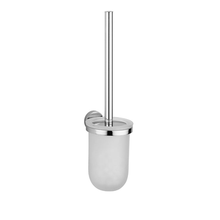 Sirius Wall Mounted Toilet Brush Set in Satin Glass 1052