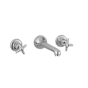 Italica Three Hole Wide Spread Wall Faucet 3229