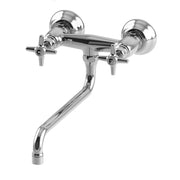 Italica 1882 Exposed Wall Mounted Utility & Kitchen Faucet with Low Swinging Spout 3243